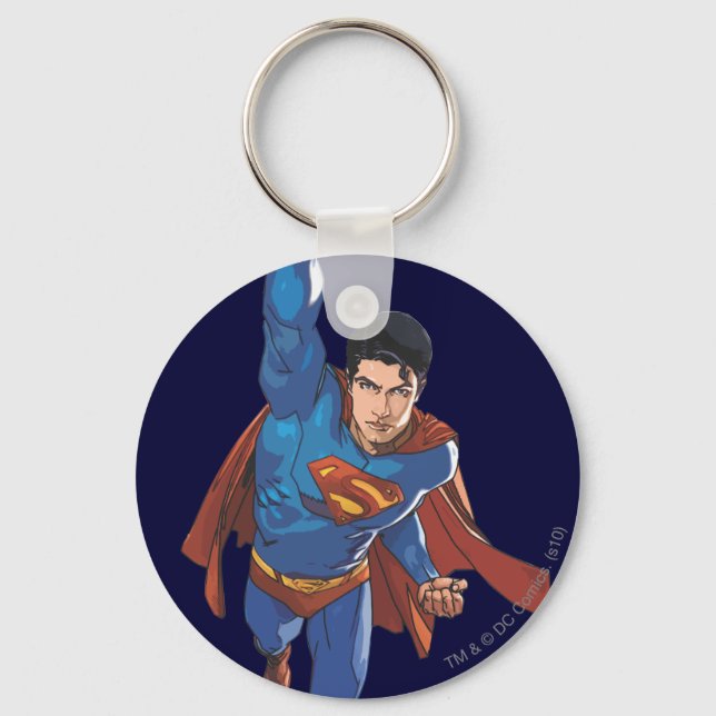 Superman Flying Forward Key Ring (Front)