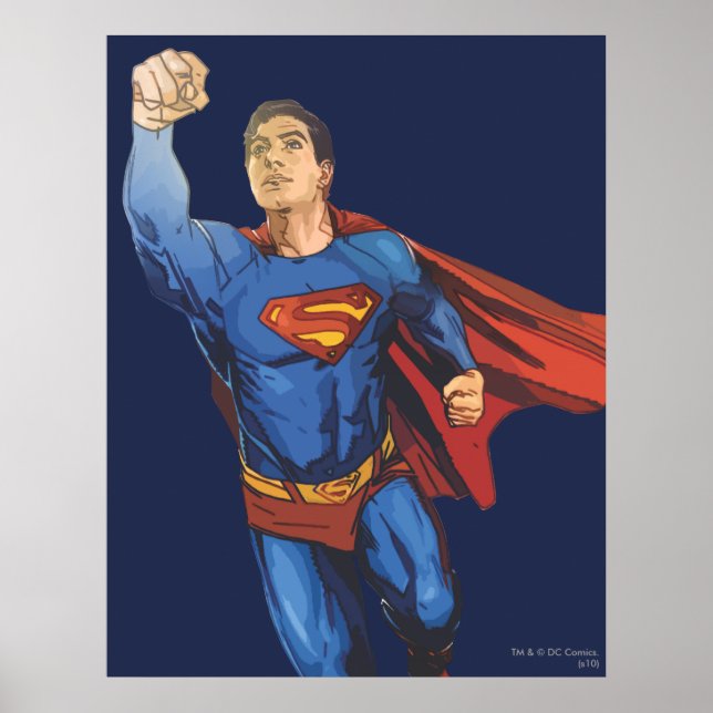 Superman Flying Left Poster (Front)