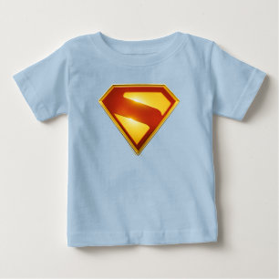 Superman Golden S Shield Brilliance Baby T-Shirt