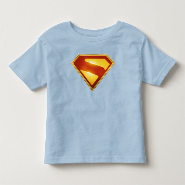 Superman Golden S Shield Brilliance Toddler T-Shirt (Front)