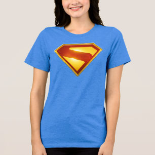 Superman Golden S Shield Brilliance Tri-Blend Shirt