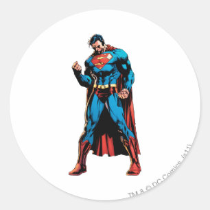 Superman  - Hand in fist Classic Round Sticker