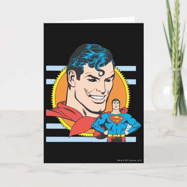 Superman Head Shot Card (Front)