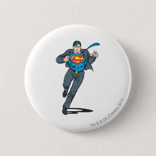 Superman in Business Garb 6 Cm Round Badge