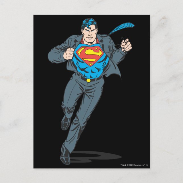Superman in Business Garb Postcard (Front)