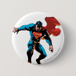 Superman in Shadow 6 Cm Round Badge