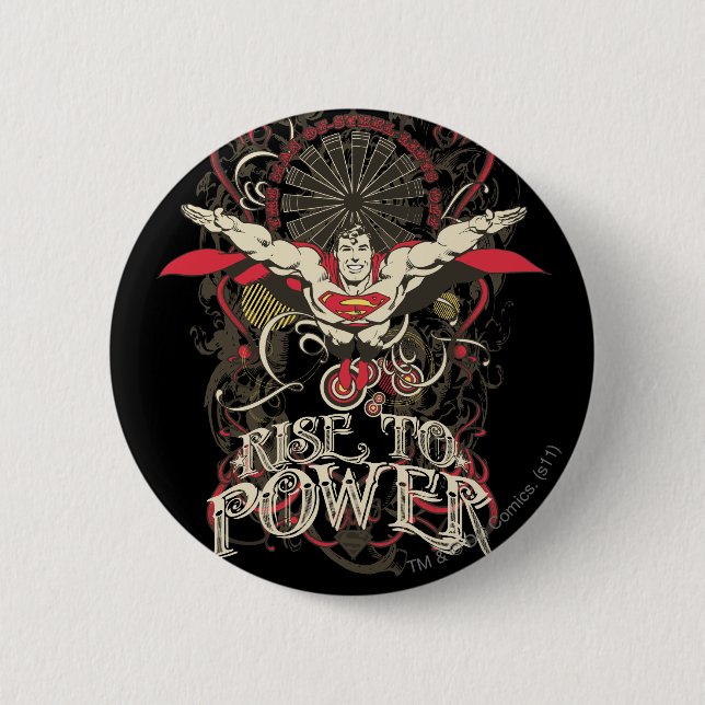 Superman - It's Showtime! Poster 6 Cm Round Badge (Front)
