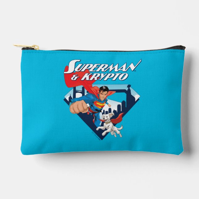 Superman & Krypto Soar Accessory Pouch (Front)