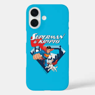 Superman & Krypto Soar iPhone 16 Case