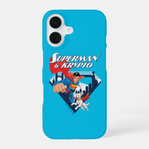 Superman & Krypto Soar iPhone 16 Case
