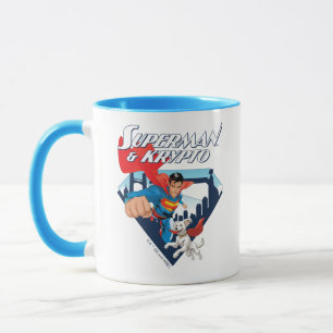 Superman & Krypto Soar Mug