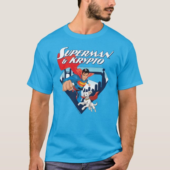 Superman & Krypto Soar T-Shirt (Front)