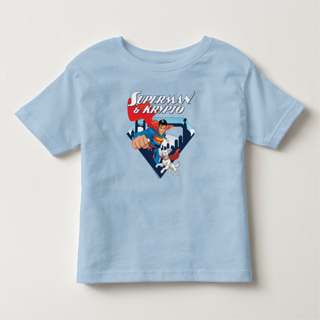 Superman & Krypto Soar Toddler T-Shirt (Front)