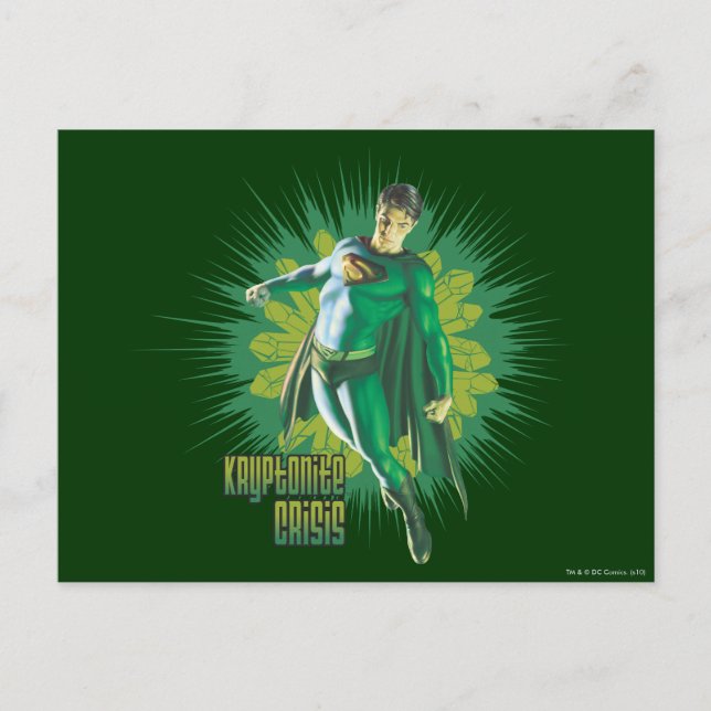 Superman Kryptonite Crisis Postcard (Front)
