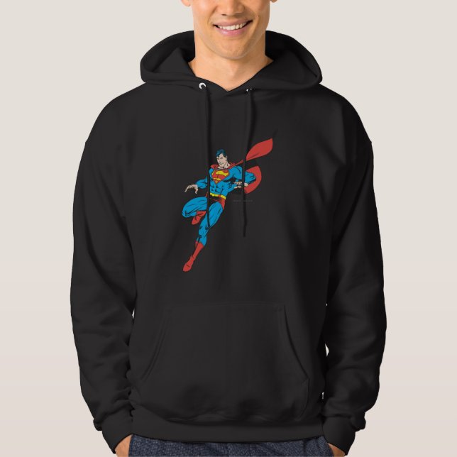 Superman Lands Lightly 2 Hoodie (Front)
