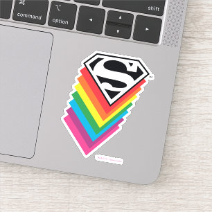 Superman Layered Rainbow Logo