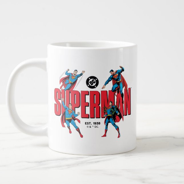 Superman Legends Forever Graphic Large Coffee Mug (Left)