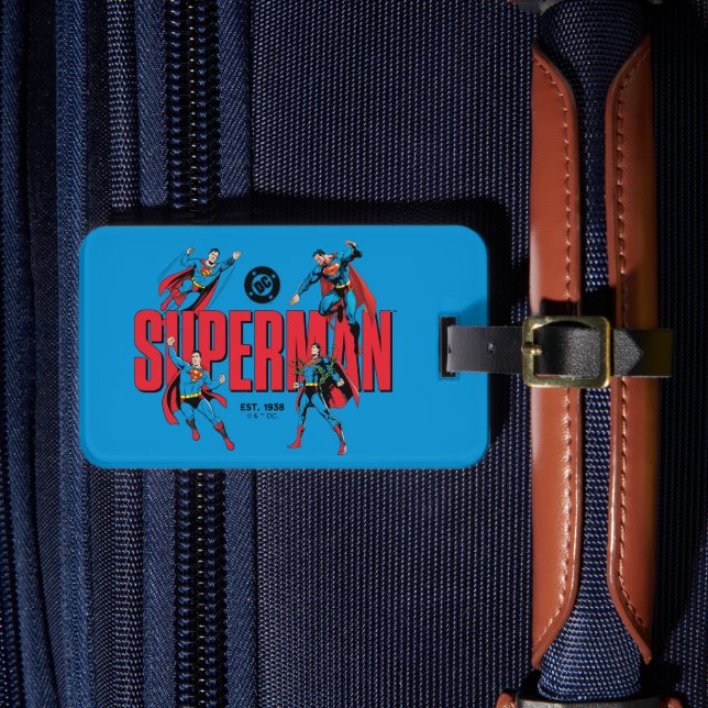 Superman Legends Forever Graphic Luggage Tag (Front Insitu 4)