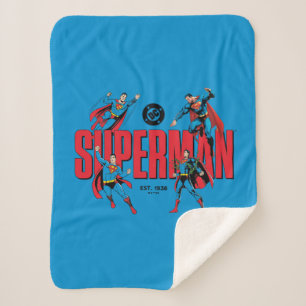 Superman Legends Forever Graphic Sherpa Blanket