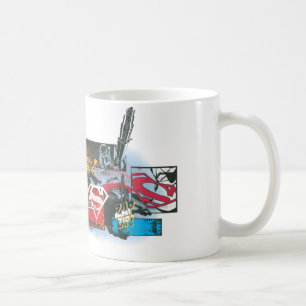 Superman Logo Collage Coffee Mug