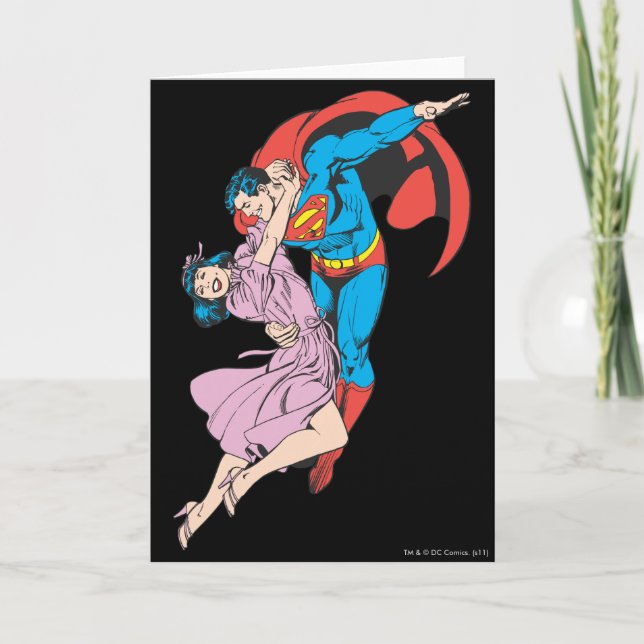 Superman & Lois in Pink Card (Front)