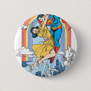 Superman & Lois in Yellow 6 Cm Round Badge