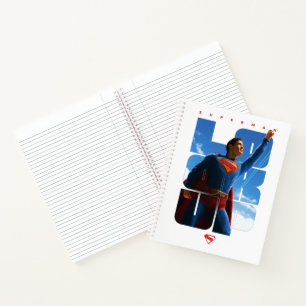 Superman Look Up Pose Notebook