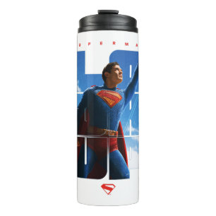 Superman Look Up Pose Thermal Tumbler
