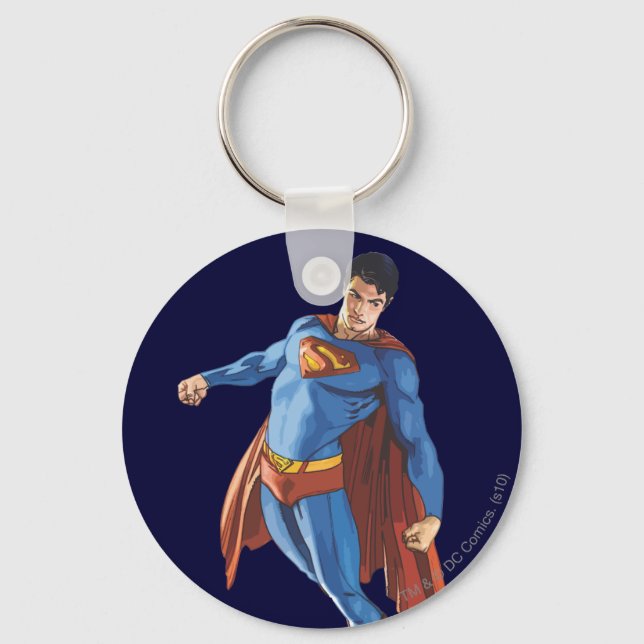 Superman Looking Down Key Ring (Front)