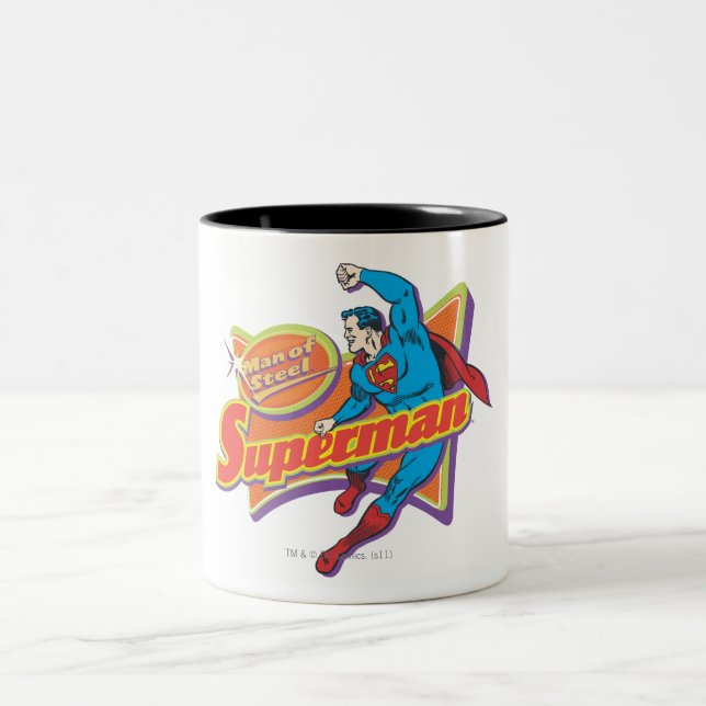 Superman - Man of Steel Two-Tone Coffee Mug (Center)