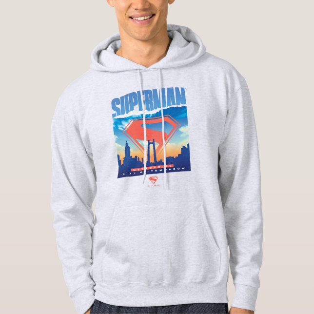Superman Metropolis Skyline Hoodie (Front)