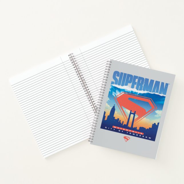 Superman Metropolis Skyline Notebook (Inside)