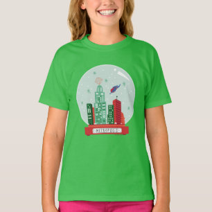 Superman Metropolis Snow Globe Graphic T-Shirt