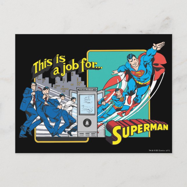 Superman Phonebooth Postcard (Front)