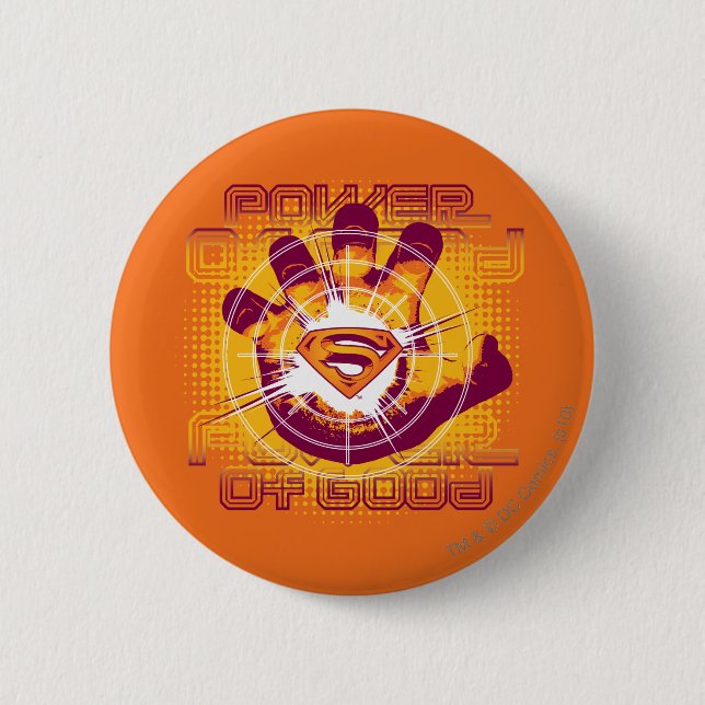 Superman Power of Good 6 Cm Round Badge (Front)