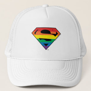 Superman Rainbow Logo Trucker Hat