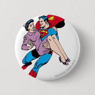 Superman rescues Louis 6 Cm Round Badge
