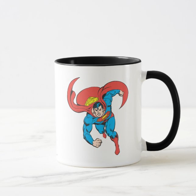 Superman Runs Forward Mug (Right)
