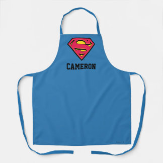 Superman S-Shield | Classic Logo 2 | Add Your Name Apron