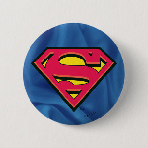 Superman S-Shield Classic Logo 6 Cm Round Badge