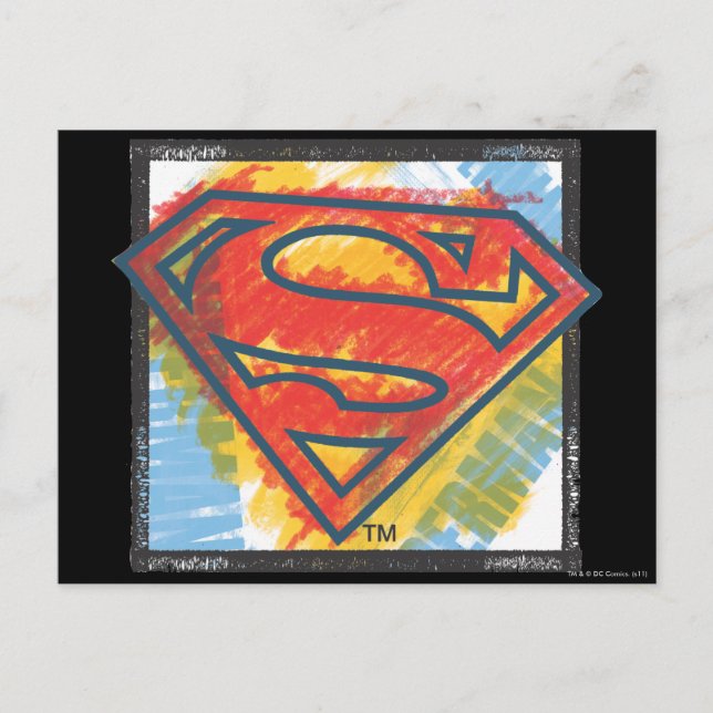 Superman S-Shield | Coloured Logo Postcard (Front)
