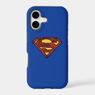 Superman S-Shield Darkened Red Logo