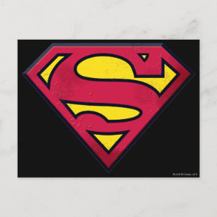 Superman S-Shield   Dirt Logo Postcard