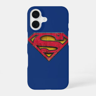Superman S-Shield Distressed Logo iPhone 16 Case