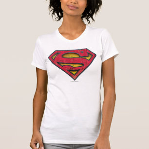 Superman S-Shield   Distressed Logo T-Shirt
