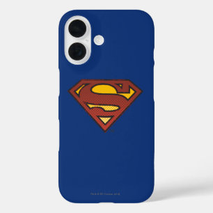 Superman S-Shield   Faded Dots Logo iPhone 16 Case