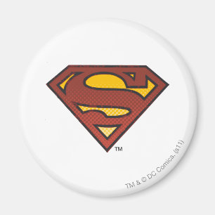 Superman S-Shield   Faded Dots Logo Magnet