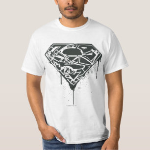 Superman S-Shield Fragmented Splatter Logo T-Shirt