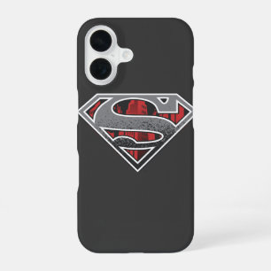 Superman S-Shield Grey and Red City Logo iPhone 16 Case