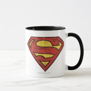 Superman S-Shield   Grunge Logo Mug
